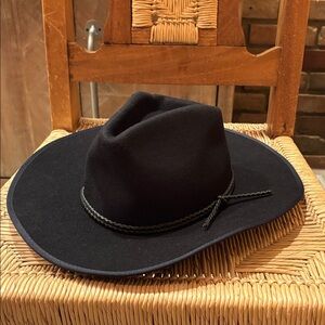 Anthropologie WYETH NWT Ribbon Trimmed  100% Wool Hat